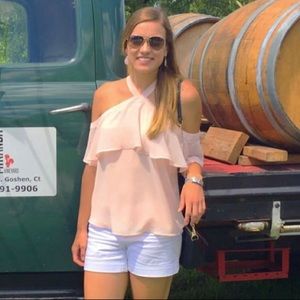 Off Shoulder pink top